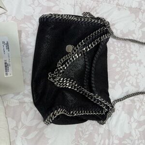 Stella McCartney Black Chain-Trimmed Women's Bag